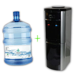 Botellón 20 Litros mas Dispensador Pedestal con Mantenedora