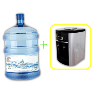 Botellón 20 Litros mas Dispensador sobre mesa Dali Compresor